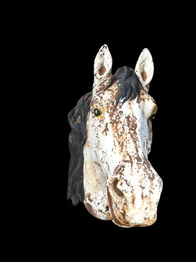 Belle sculpture en fonte cheval - XIXème